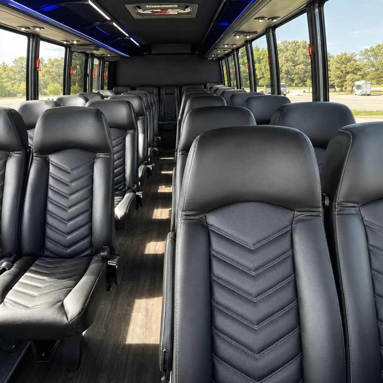 35 passenger minibus interior