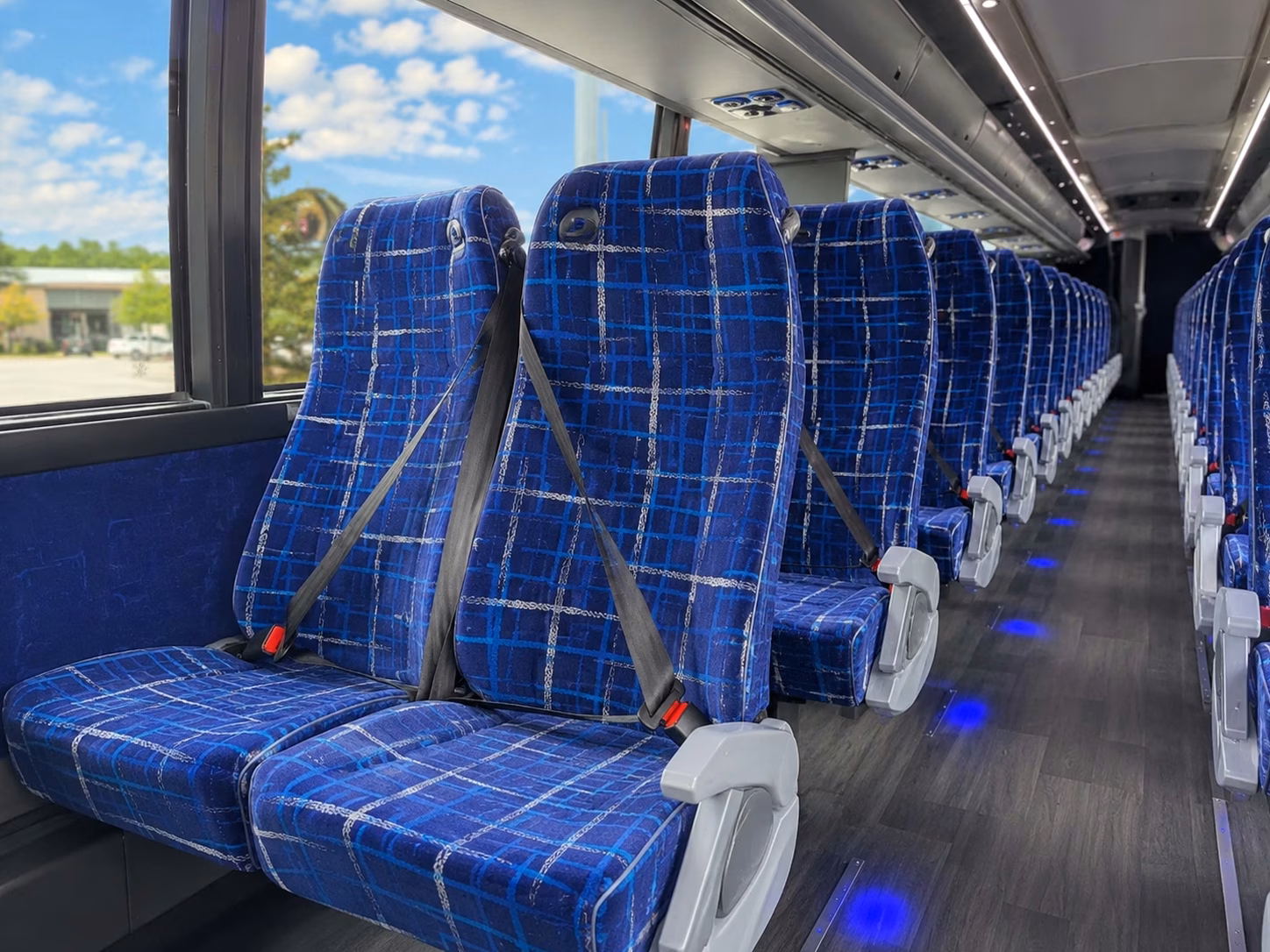 charter bus rentals for somerville weddings with tight parking