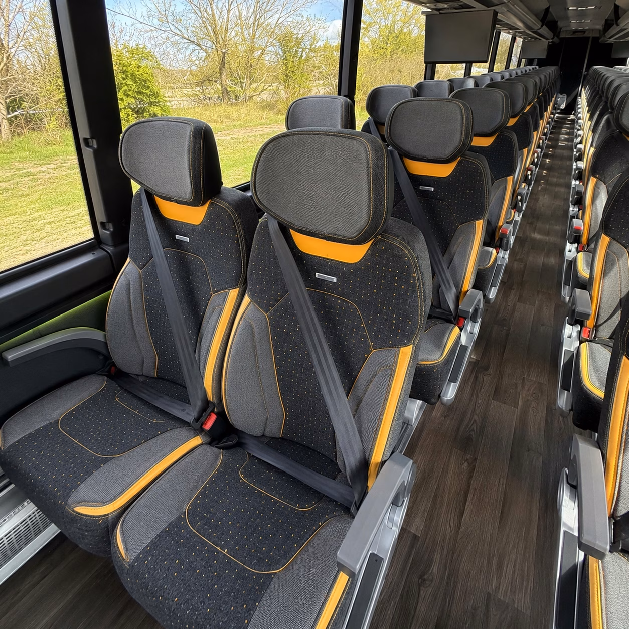 somerville charter bus interior gallery