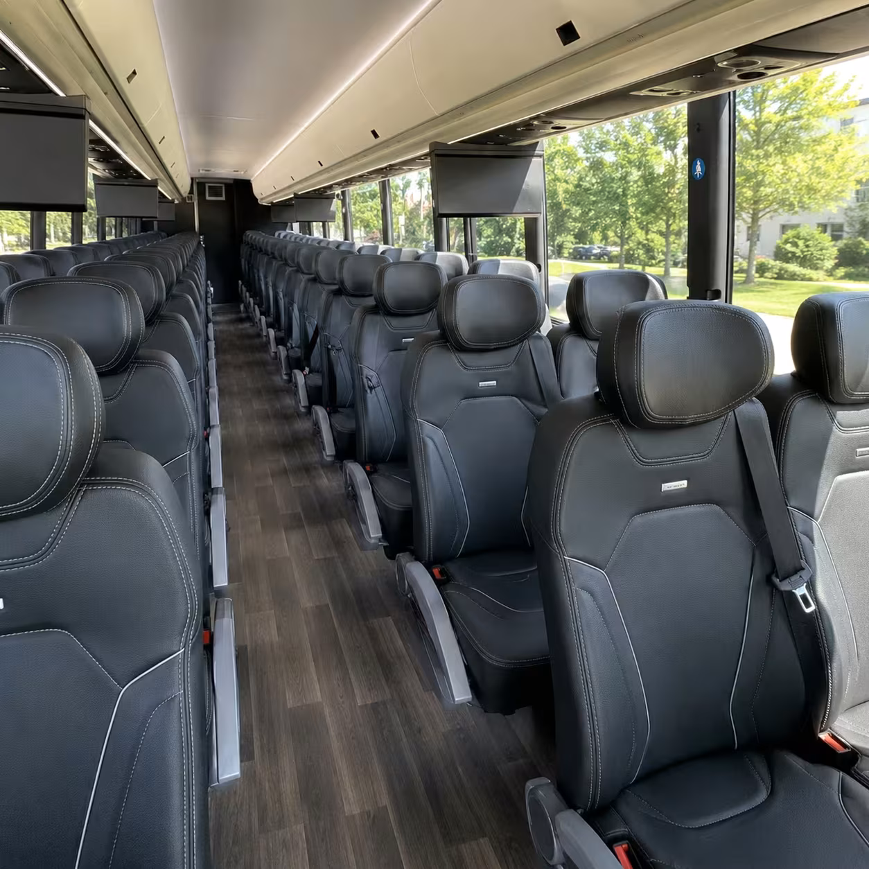 somerville charter bus rental interior