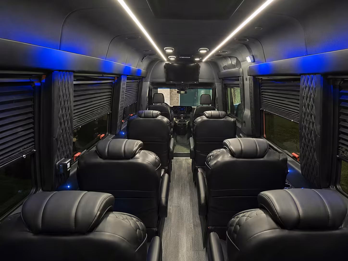 sprinter van with driver inside